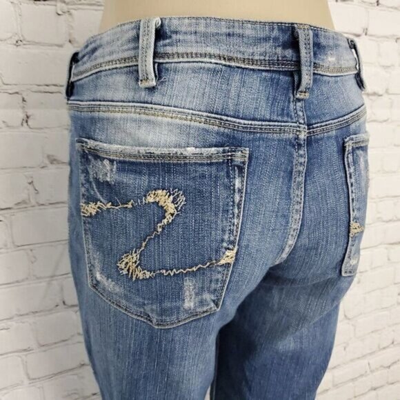 Silver Audrey Distressed Raw Hem Jeans 31 - Picture 7 of 15